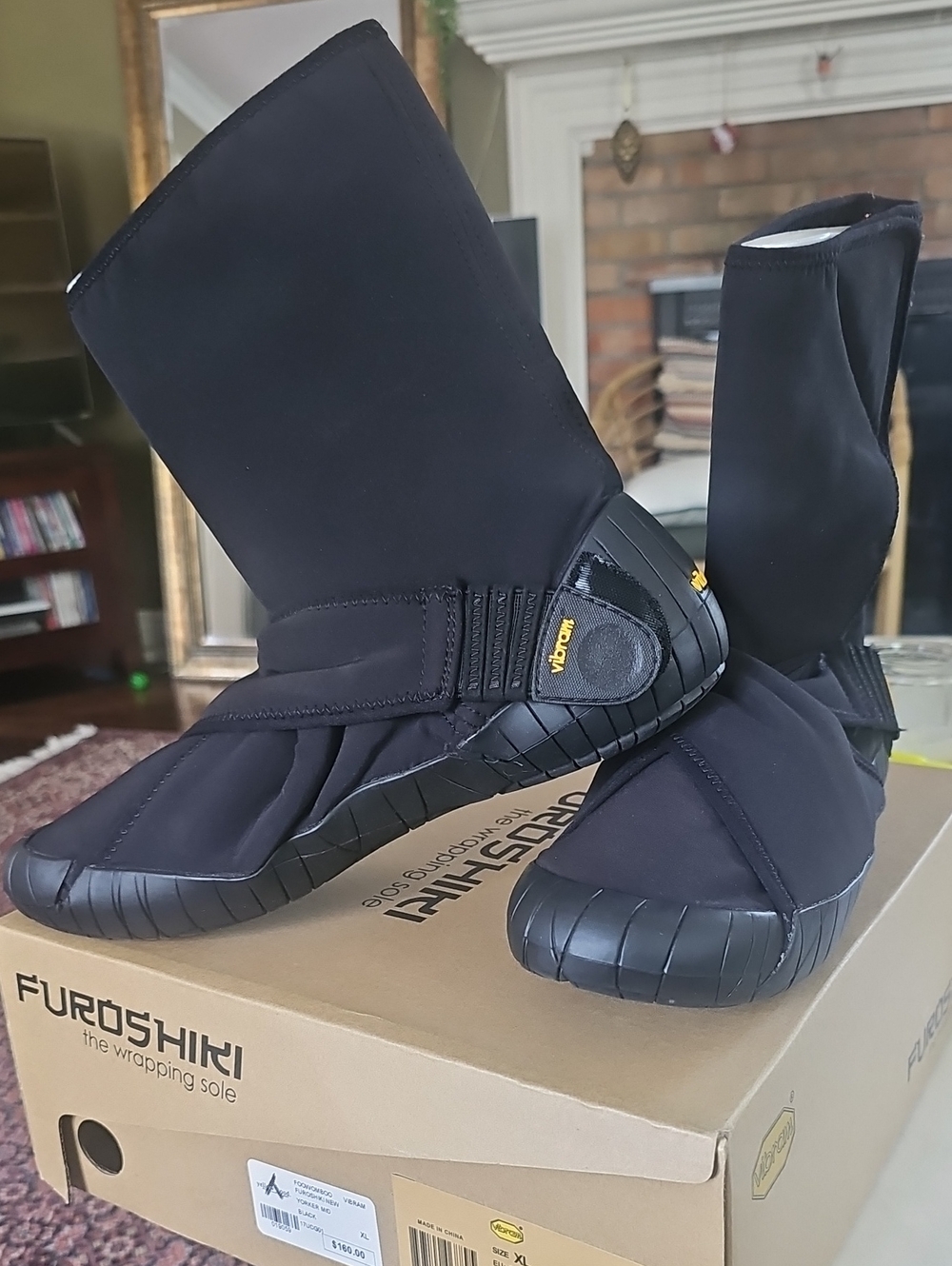 Vibram Furoshiki Black Wrapping Sole Boots XL